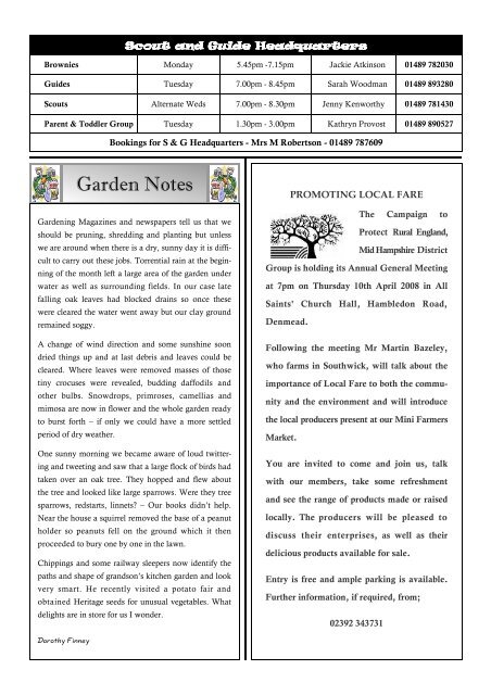 March 08 Curdridge Parish News - Hampshire County Council