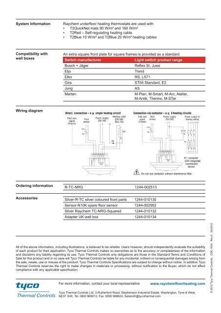 NRG-Temp Timer Thermostat