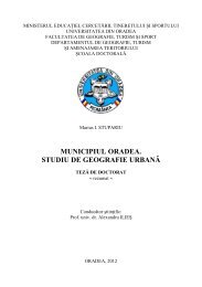 MUNICIPIUL ORADEA. STUDIU DE ... - University of Oradea