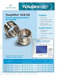 ToughMetÂ® 3CX105 - Materion