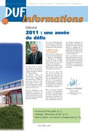 2011 : une annÃ©e de dÃ©fis - District Urbain de Faulquemont