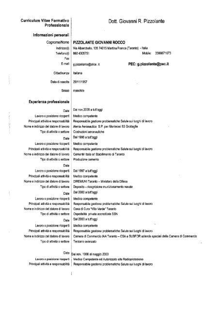 Giovanni Pizzolante - Camera di commercio di Taranto
