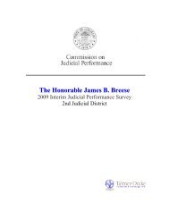 2009 Interim Survey Report - Commissions on Judicial Performance