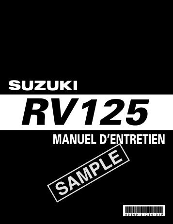 Manuel atelier RV125..