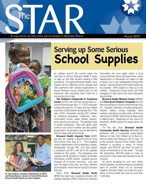 School Supplies Broward Health