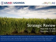 Uganda Feed The Future Strategic Review