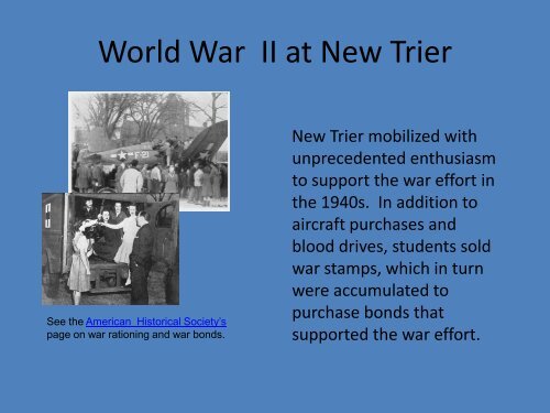 New Trier through the Decades - New Trier Township High School