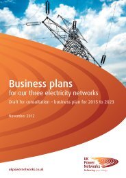 Business plans - UK Power Networks