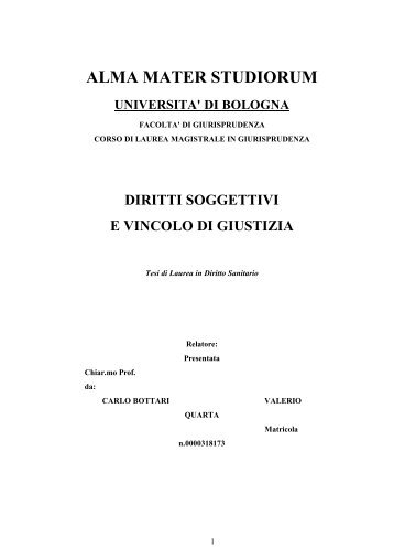 Diritti soggettivi e vincolo di giustizia - Rdes.it