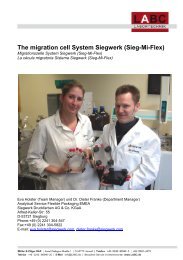 The migration cell System Siegwerk - LABC Labortechnik