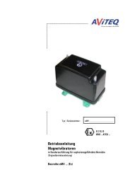 Betriebsanleitung Magnetvibratoren - AViTEQ Vibrationstechnik GmbH