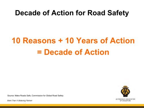 CALL FOR ACTION FOR ROAD SAFETY