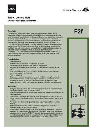 F2f TASKI Jontec Matt - Exaclean