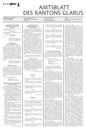 Amtsblatt des Kantons Glarus, 14.1.10 - glarus24.ch