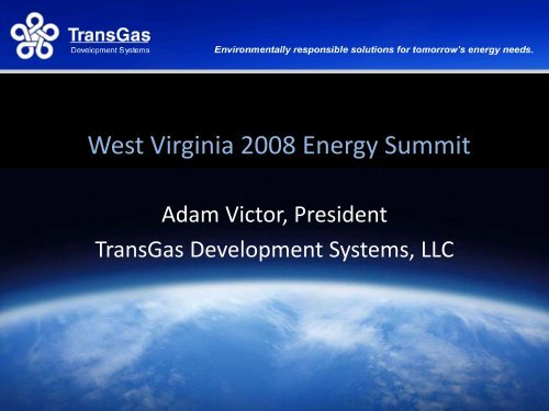 TransGas Development Systems, LLC - West Virginia Department of ...