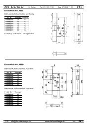 Einsteckfallen - Rbs-beschlaege.ch