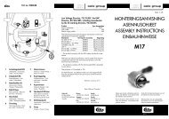 monteringsanvisning asennusohjeet assembly instructions ... - Calix