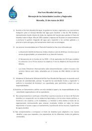 6to Foro Mundial del Agua Mensaje de las Autoridades Locales y ...