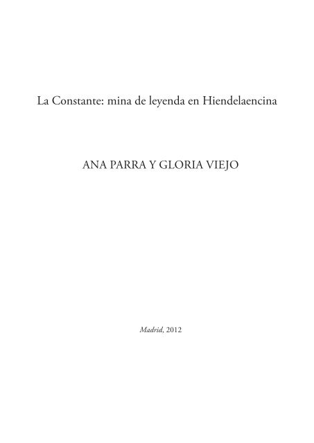 La Constante: mina de leyenda en Hiendelaencina - umer