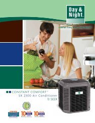 CONSTANT COMFORTâ„¢ SX 2300 Air Conditioner 13 ... - Day & Night