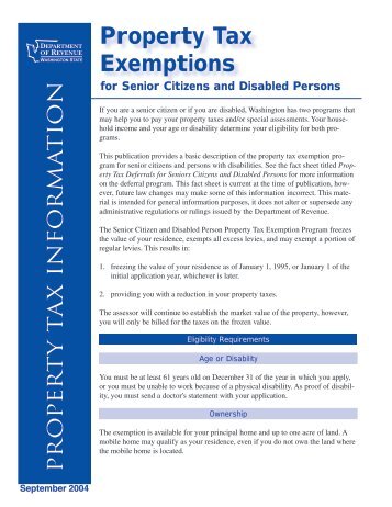 for tax exemptions estate exemption assessor county freeze 2011 senior cook