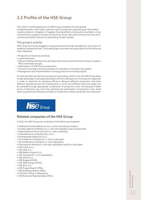 Annual report - HSE