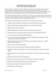 ADMINISTRATION OF MEDICATION SELF ... - State of Delaware