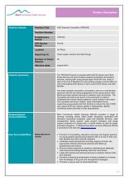 Position Description Template - HR use only - NWHN