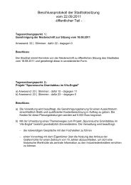 Beschlussprotokoll der Stadtratssitzung vom 22.09 ... - Stadt Vilshofen