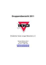 GruppenÃ¼bersicht 2011 - CVJM Denkendorf