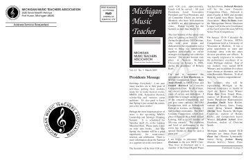 MMT March 2005 - Michigan Music Teachers Association