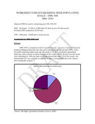 WORKSHEET FOR ESTABLISHING DEER POPULATION GOALS ...