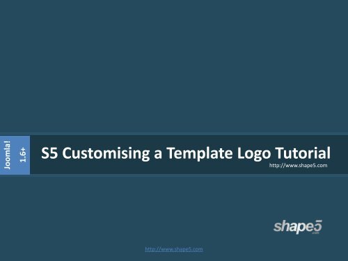 S5 Customising a Template Logo Tutorial - Shape 5