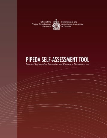 PIPEDA Self-Assessment Tool