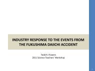 INDUSTRY RESPONSE TO THE EVENTS FROM ... - Local Sections