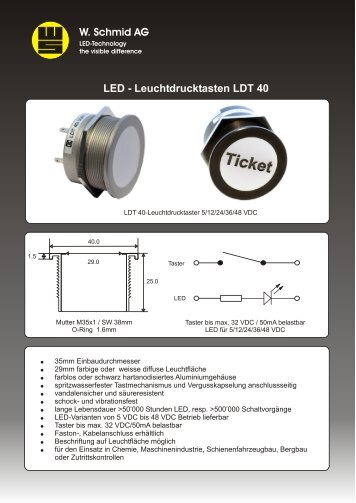 Datenblatt LDT 40 Deutsch - LED