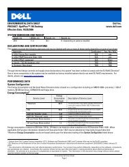 ENVIRONMENTAL DATA SHEET Dell Inc. PRODUCT ... - AMD