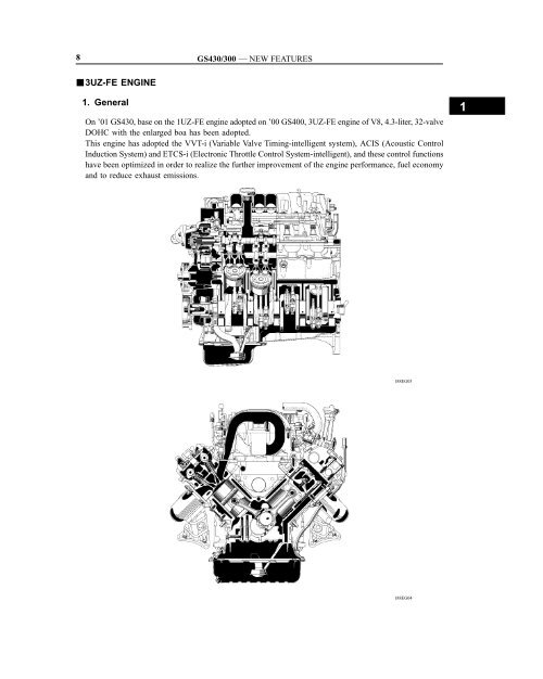 J3UZ-FE ENGINE 1.  General - Lextreme.com