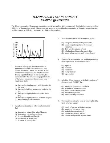major field test biology sample questions How to become a marine biologist honest career advice.