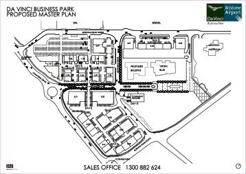 sales office 1300 882 624 da vinci business park proposed master ...