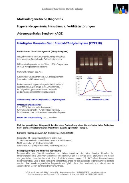 Adrenogenitales Syndrom - labor-maly.org