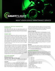 NVG Maintenance Services Brochure - Night Flight Concepts