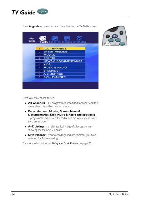 Sky+ User's Guide - Astra 2D