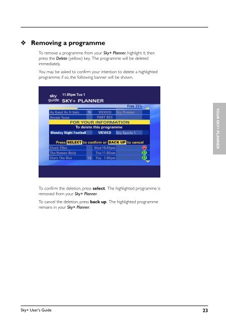 Sky+ User's Guide - Astra 2D