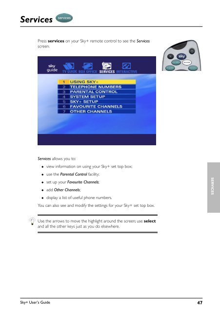 Sky+ User's Guide - Astra 2D