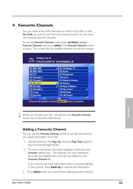 Sky+ User's Guide - Astra 2D