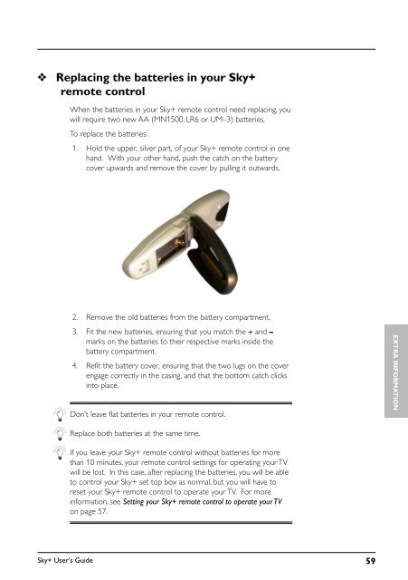 Sky+ User's Guide - Astra 2D