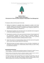 Lisbon Resolution L1 - Forest Europe