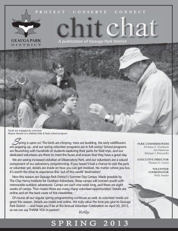 Chit Chat Spring 2013 - Geauga Park District