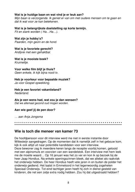Februari 2012 - Zorggroep Oude en Nieuwe Land